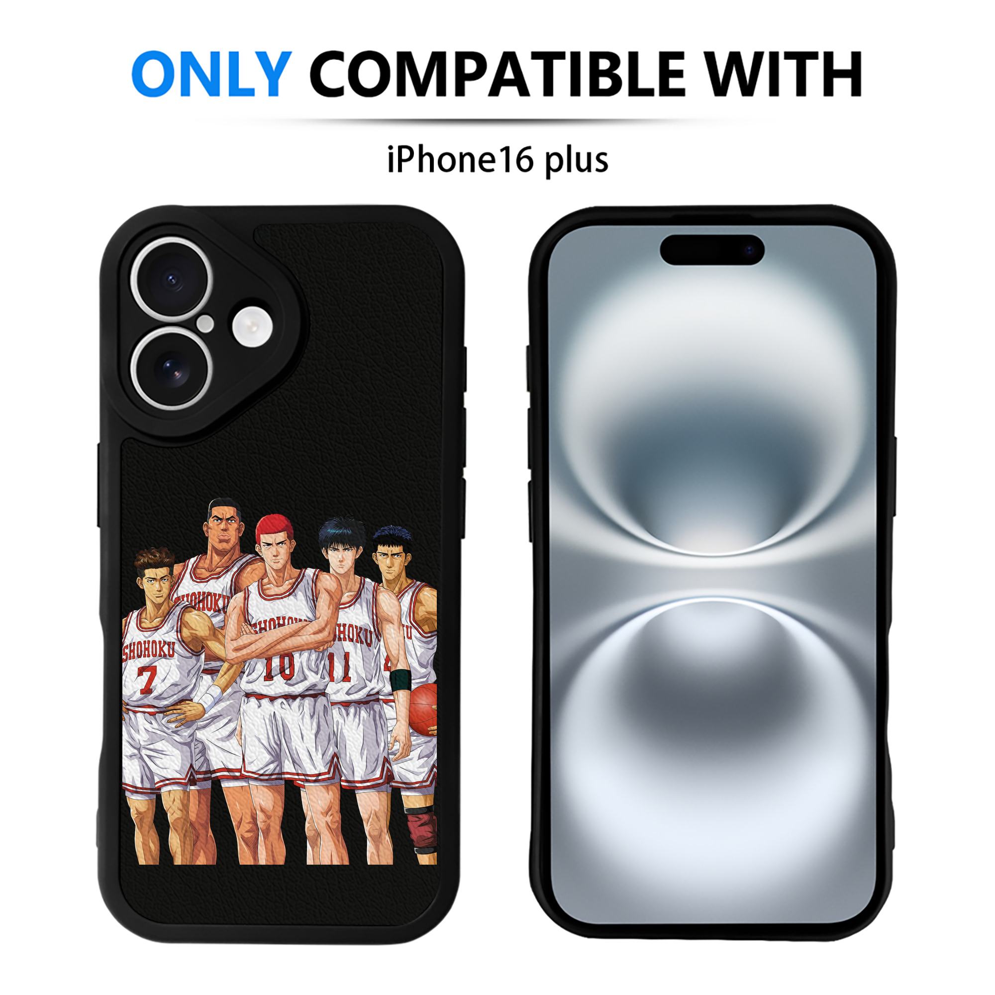 （画像用） SLAM DUNK／スラムダンク 【iPhone 16シリーズ対応】シリコンスマホケース（レザー調） 材質：シリコン
